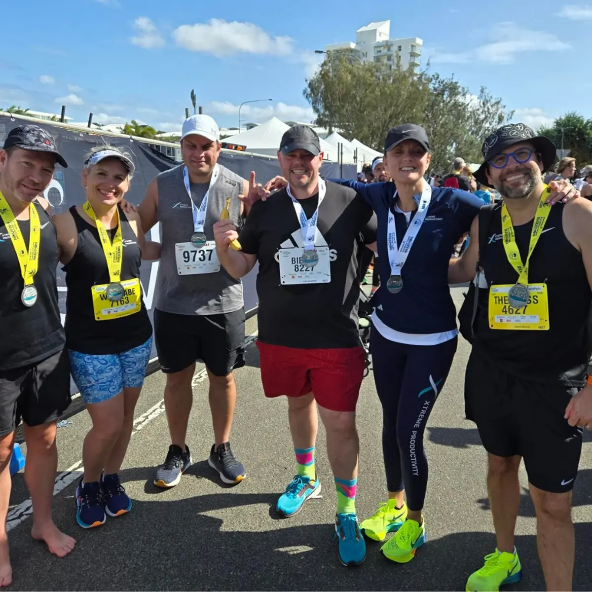 XP team at the sunshine coast half marathon